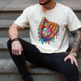 Baseball Drip Ice Cream Sprinkles Baseball Glove For Boys Men's Comfort Colors T-Shirt Ivory