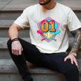 Baseball Drip Jersey Number 1 For Players & 1th Birthday Men's Comfort Colors T-Shirt Ivory