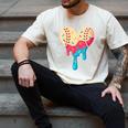 Baseball Drip Melting Ice Cream Baseball Heart Boys Girls Men's Comfort Colors T-Shirt Ivory Baseball Drip Melting Ice Cream Baseball Heart Boys Girls Men's Comfort Colors T-Shirt Ivory