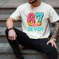 Baseball Drip Number 67 Player Trendy 6 7 Meme Men's Comfort Colors T-Shirt Ivory