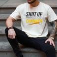 Baseball Fan Shut Up I'm Doing Game Changer Premium Tri-Blend Men's Comfort Colors T-Shirt Ivory