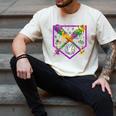 Baseball Ice Cream Drip Boys Mardi Gras Carnival Party Mask Men's Comfort Colors T-Shirt Ivory Baseball Ice Cream Drip Boys Mardi Gras Carnival Party Mask Men's Comfort Colors T-Shirt Ivory