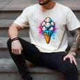Baseball Ice Cream Drip Baseball Dad Sports Fan Youth Boys Men's Comfort Colors T-Shirt Ivory