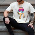 Baseball Ice Cream Drip Home Plate Glove Respect Drip 2 Side Men's Comfort Colors T-Shirt Ivory Baseball Ice Cream Drip Home Plate Glove Respect Drip 2 Side Men's Comfort Colors T-Shirt Ivory