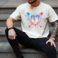 Baseball Ice Cream Drip Number 67 Player 67th Birthday 6 7 Men's Comfort Colors T-Shirt Ivory Baseball Ice Cream Drip Number 67 Player 67th Birthday 6 7 Men's Comfort Colors T-Shirt Ivory
