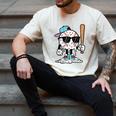 Baseball Ice Cream Drip Sports Boys Kids Youth Men Men's Comfort Colors T-Shirt Ivory Baseball Ice Cream Drip Sports Boys Kids Youth Men Men's Comfort Colors T-Shirt Ivory