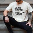 Baseball Lead Never Follow Leaders Team Captain Leadership Premium Tri-Blend Men's Comfort Colors T-Shirt Ivory