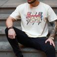 Baseball Mama Lightning Bolt Checkered Varsity Mother's Day Men's Comfort Colors T-Shirt Ivory Baseball Mama Lightning Bolt Checkered Varsity Mother's Day Men's Comfort Colors T-Shirt Ivory