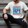 In My Baseball Papa Era Groovy Baseball Dad Family Matching Men's Comfort Colors T-Shirt Ivory