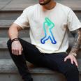 Baseball Player Graphic Men's Comfort Colors T-Shirt Ivory