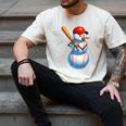 Baseball Snowman Merry Christmas Xmas Pajamas Men Women Kids Men's Comfort Colors T-Shirt Ivory Baseball Snowman Merry Christmas Xmas Pajamas Men Women Kids Men's Comfort Colors T-Shirt Ivory
