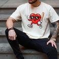 Baseball Valentines Day Heart Boys Sports Love Men's Comfort Colors T-Shirt Ivory Baseball Valentines Day Heart Boys Sports Love Men's Comfort Colors T-Shirt Ivory