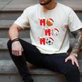Basketball Baseball Soccer Christmas Ho Ho Ho Santa Xmas Men's Comfort Colors T-Shirt Ivory Basketball Baseball Soccer Christmas Ho Ho Ho Santa Xmas Men's Comfort Colors T-Shirt Ivory