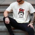 Bleached Tia Life Soccer Messy Bun Baseball Game Day Men's Comfort Colors T-Shirt Ivory Bleached Tia Life Soccer Messy Bun Baseball Game Day Men's Comfort Colors T-Shirt Ivory