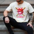 Boys Valentine Day Baseball Helmet Drip Ice-Cream Youth Kids Men's Comfort Colors T-Shirt Ivory