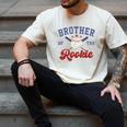 Brother Of Rookie 1st Birthday Baseball Boy Family Matching Men's Comfort Colors T-Shirt Ivory Brother Of Rookie 1st Birthday Baseball Boy Family Matching Men's Comfort Colors T-Shirt Ivory