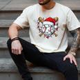 Christmas Baseball Santa Hat For Baseball Players Fans Men's Comfort Colors T-Shirt Ivory Christmas Baseball Santa Hat For Baseball Players Fans Men's Comfort Colors T-Shirt Ivory