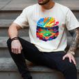 Colorful Baseball Field Home Run Baseball Player Fans Men's Comfort Colors T-Shirt Ivory Colorful Baseball Field Home Run Baseball Player Fans Men's Comfort Colors T-Shirt Ivory