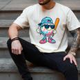 Cool Ice Cream Drip Baseball Drip For Boys Sports Kids Men's Comfort Colors T-Shirt Ivory Cool Ice Cream Drip Baseball Drip For Boys Sports Kids Men's Comfort Colors T-Shirt Ivory