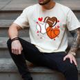 Cute Heart Baseball Basketball Football Valentine Boy Men Men's Comfort Colors T-Shirt Ivory