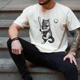 Cute Kitten Playing Baseball Hitter Bat Cool Baseball Cat Men's Comfort Colors T-Shirt Ivory