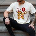 Dabbing Cool Cat Baseball 5th Birthday Men's Comfort Colors T-Shirt Ivory Dabbing Cool Cat Baseball 5th Birthday Men's Comfort Colors T-Shirt Ivory