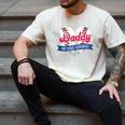 Daddy Of The Rookie Baseball Dad Retro Love Heart Birthday Men's Comfort Colors T-Shirt Ivory