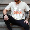 Eat Sleep Coach Repeat Shirt Men Women Baseball Lover Men's Comfort Colors T-Shirt Ivory Eat Sleep Coach Repeat Shirt Men Women Baseball Lover Men's Comfort Colors T-Shirt Ivory