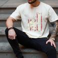 Fathers Day Baseball Dad Flag Dad Men Baseball Catcher Men's Comfort Colors T-Shirt Ivory