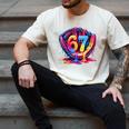 Gen Alpha Slang Ice Cream Drip Six Seven 67 Baseball Catcher Men's Comfort Colors T-Shirt Ivory Gen Alpha Slang Ice Cream Drip Six Seven 67 Baseball Catcher Men's Comfort Colors T-Shirt Ivory
