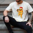 Gingerbread Man Baseball Christmas Men's Comfort Colors T-Shirt Ivory Gingerbread Man Baseball Christmas Men's Comfort Colors T-Shirt Ivory