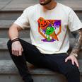Halloween Baseball Ice Cream Drip Boys Girls Youth Men's Comfort Colors T-Shirt Ivory Halloween Baseball Ice Cream Drip Boys Girls Youth Men's Comfort Colors T-Shirt Ivory