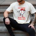 Hit Hard Run Fast Turn Left Baseball Player Men's Comfort Colors T-Shirt Ivory Hit Hard Run Fast Turn Left Baseball Player Men's Comfort Colors T-Shirt Ivory