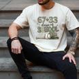 HUGvyn 6733 Days Of School Baseball 100 Days Camo Cap Boys Men's Comfort Colors T-Shirt Ivory