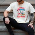 HUGvyn I Just Hit 100 Days Of School Baseball Ice Cream Boys Men's Comfort Colors T-Shirt Ivory HUGvyn I Just Hit 100 Days Of School Baseball Ice Cream Boys Men's Comfort Colors T-Shirt Ivory