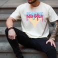 Ice Cream Baseball Cone Dripping Sprinkles Kids Boys Summer Premium Tri-Blend Men's Comfort Colors T-Shirt Ivory