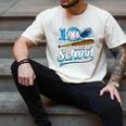 Kid 100 Days Of School Drip Baseball Ice Cream 100th Day Boy Men's Comfort Colors T-Shirt Ivory Kid 100 Days Of School Drip Baseball Ice Cream 100th Day Boy Men's Comfort Colors T-Shirt Ivory