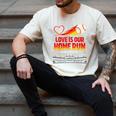Love Is Our Home Run Baseball Valentine Couple Men's Comfort Colors T-Shirt Ivory