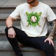 Lucky Shamrock Baseball Gloves Drip St Patrick's Day Boys Men's Comfort Colors T-Shirt Ivory