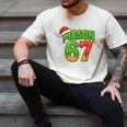 Mason 67 Christmas Ice Cream Drip Meme Six Seven Baseball Men's Comfort Colors T-Shirt Ivory