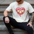 Melting Baseball Drip Heart Softball Player Lover Ice Cream Men's Comfort Colors T-Shirt Ivory Melting Baseball Drip Heart Softball Player Lover Ice Cream Men's Comfort Colors T-Shirt Ivory