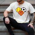 Mom Sports Heart Soccer Basketball Baseball Softball Men's Comfort Colors T-Shirt Ivory Mom Sports Heart Soccer Basketball Baseball Softball Men's Comfort Colors T-Shirt Ivory