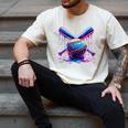 Neon Dripping Baseball And Bats Colorful Sports Art Men's Comfort Colors T-Shirt Ivory Neon Dripping Baseball And Bats Colorful Sports Art Men's Comfort Colors T-Shirt Ivory