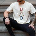 Patriotic Baseball Dad Father's Day Red Blue Star Men's Comfort Colors T-Shirt Ivory Patriotic Baseball Dad Father's Day Red Blue Star Men's Comfort Colors T-Shirt Ivory
