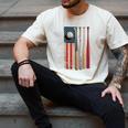 Patriotic USA Flag American Baseball Dad 4th Of July Men's Comfort Colors T-Shirt Ivory