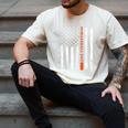 Retro Baseball Dad American Flag Father's Day 4th Of July Men's Comfort Colors T-Shirt Ivory