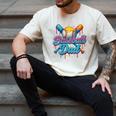 Retro Baseball Dad Dripping Ice Cream Father's Day Men's Comfort Colors T-Shirt Ivory