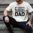 Retro Baseball Dad My Favorite Baseball Player Calls Me Dad Men's Comfort Colors T-Shirt Ivory