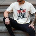 Run I Dare You Baseball Catcher Player Fan Men's Comfort Colors T-Shirt Ivory