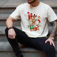 Santa Baseball Football Soccer Pajamas Ho Ho Christmas Xmas Men's Comfort Colors T-Shirt Ivory Santa Baseball Football Soccer Pajamas Ho Ho Christmas Xmas Men's Comfort Colors T-Shirt Ivory